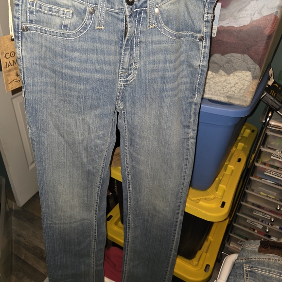 Men's Relaxed Fit Light Blue Jeans - Picture 4 of 9